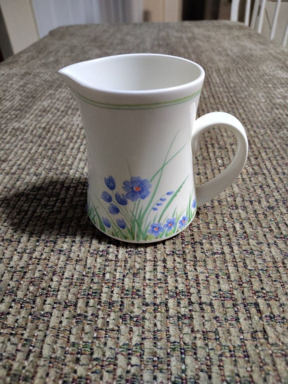Vintage Mikasa Ultra Ceram Bone China Cream Pitcher Spring Flowers